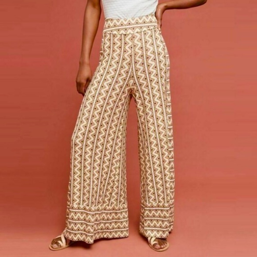 Farm Rio x Anthropologie Patterned Trousers